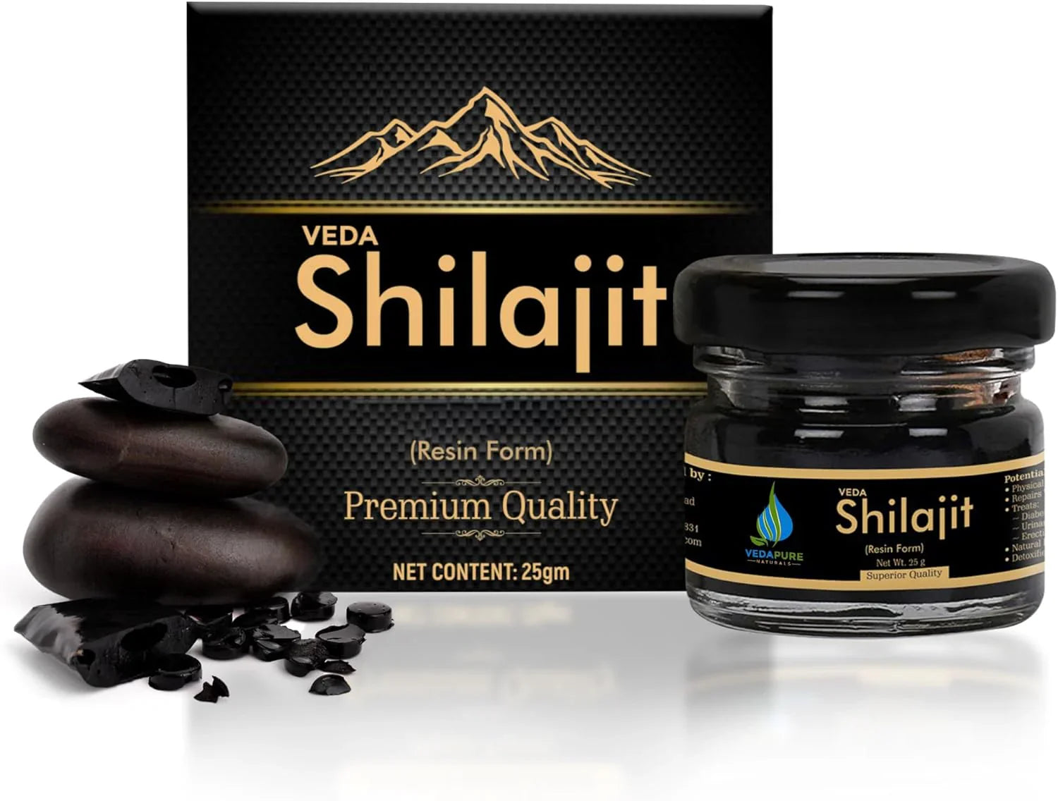 Natural & Pure Shilajit/Shilajeet Resin for Men & Women