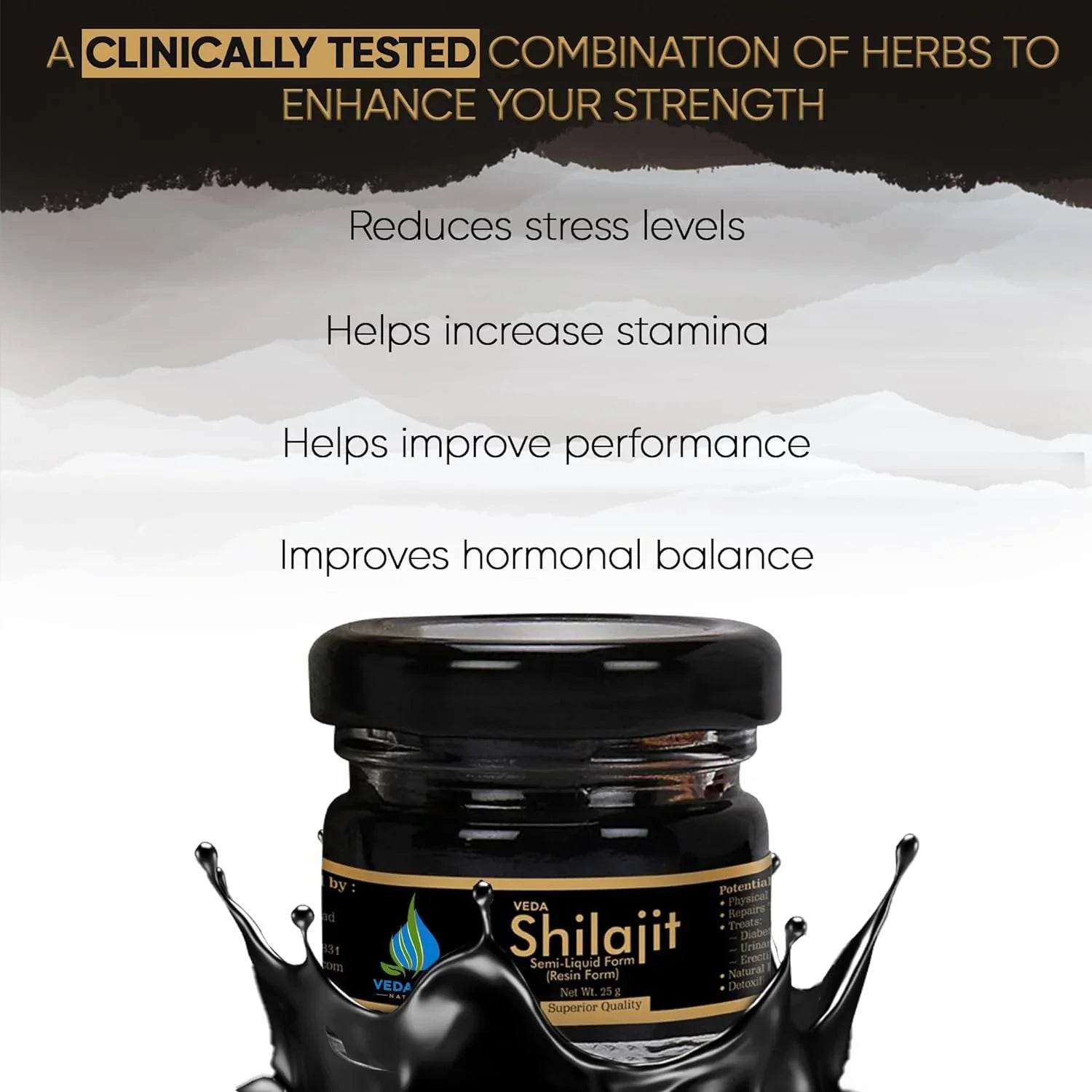 Natural & Pure Shilajit/Shilajeet Resin for Men & Women