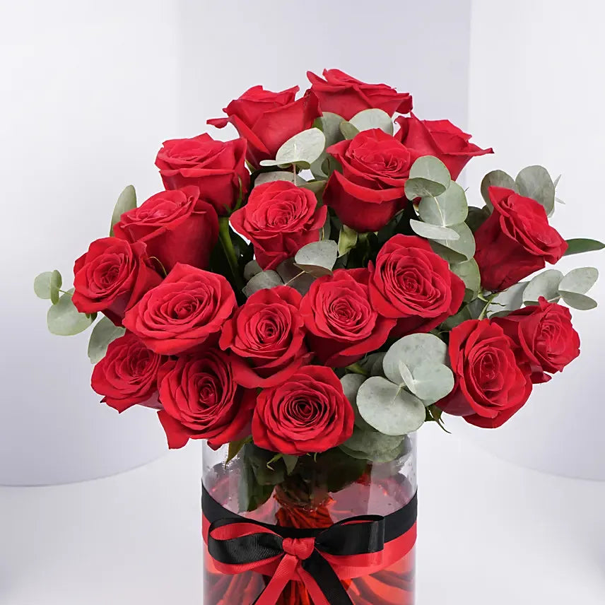 Passionate 18 Roses Arrangement