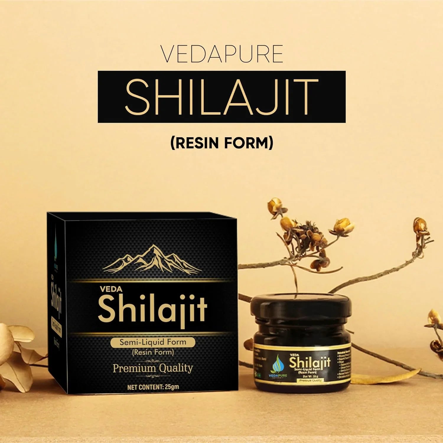 Natural & Pure Shilajit/Shilajeet Resin for Men & Women