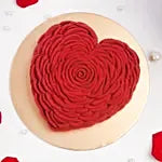 Bloomed Heart Chocolate Cake 8 Portion