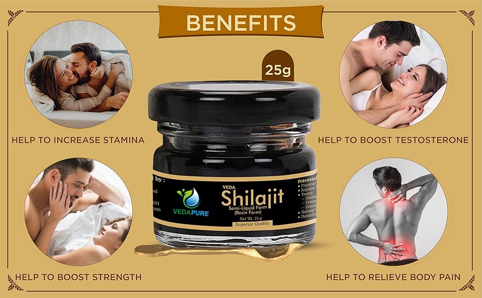 Natural & Pure Shilajit/Shilajeet Resin for Men & Women