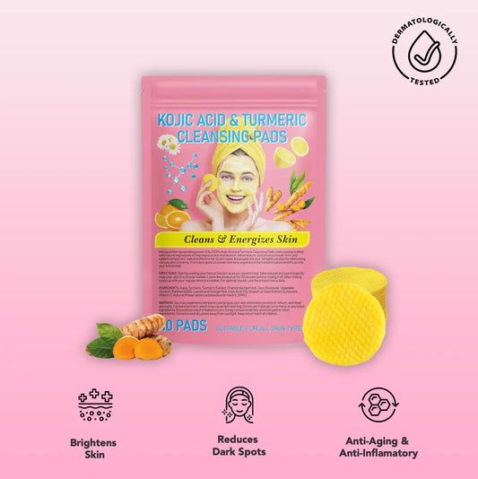 🏆#1 Best Selling🏆 Turmeric Kojic Acid Cleansing Pads